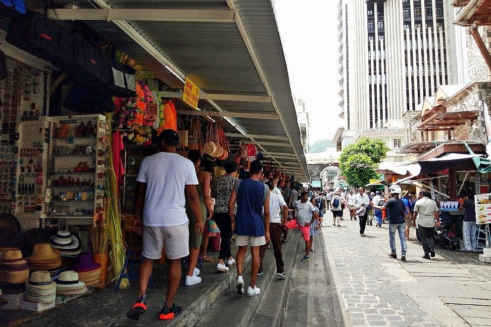 Shopping in Port Louis market