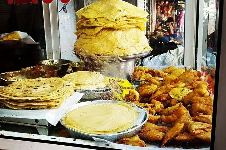 Popular street food in Port Louis, Mauritius