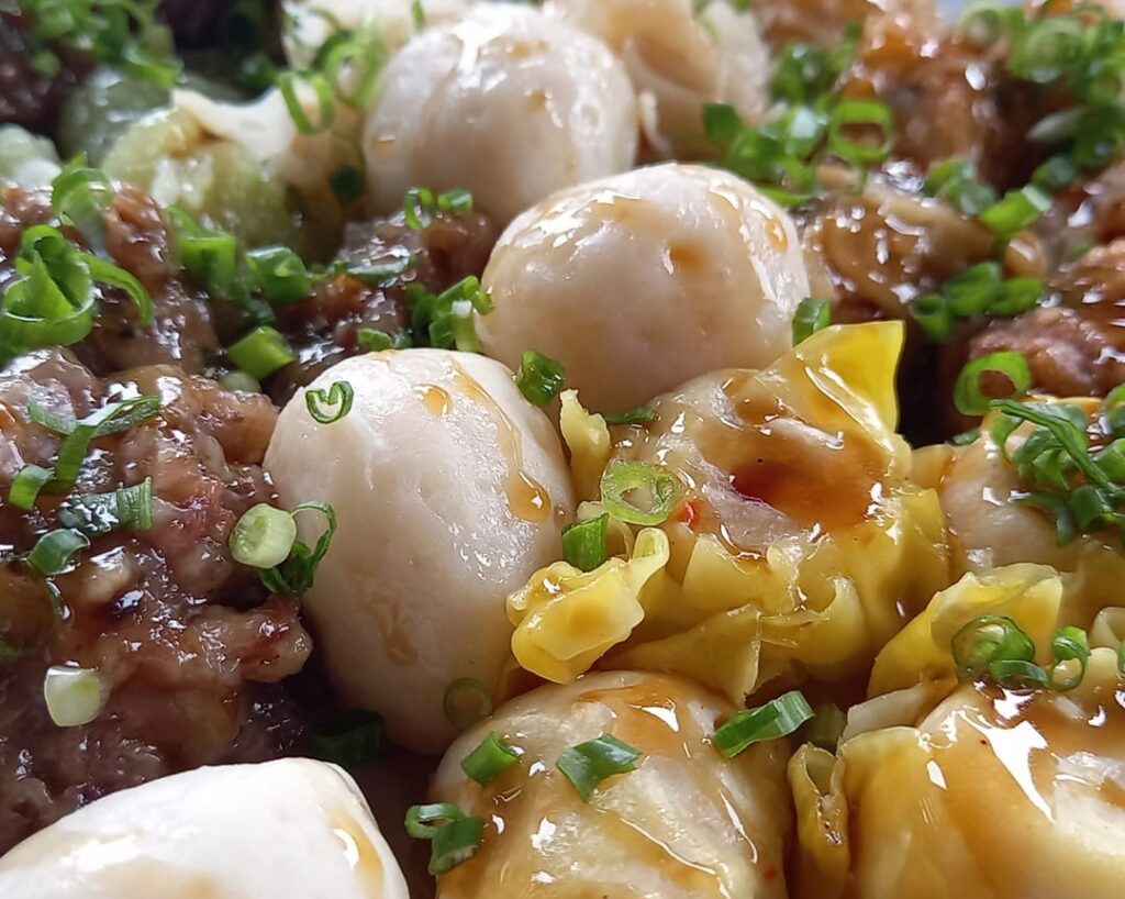 Boulettes, popular street food in Port Louis town.