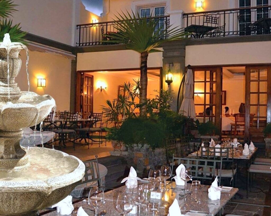 Le Courtyard Restaurant in Port Louis city.