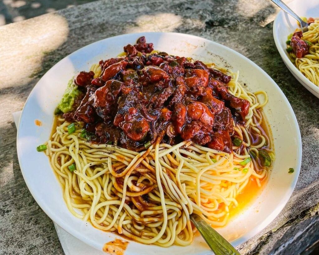 Mine Bouillie, popular street food in Port Louis town.