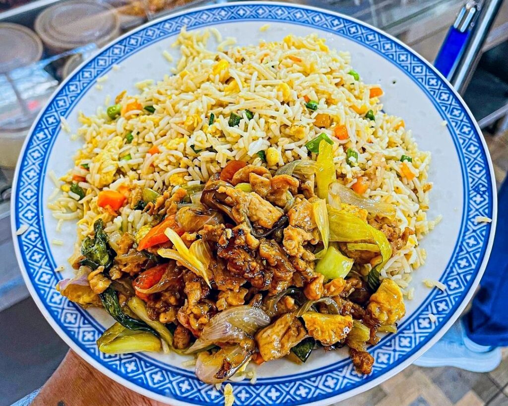 Riz Frite, popular street food in Port Louis town.